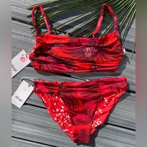 MAAJI Set - Mesh Domina Bralette Bikini Top & Dally Bikini Bottoms M